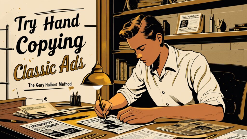 Try Hand Copying Classic Ads (the Gary Halbert Method)
